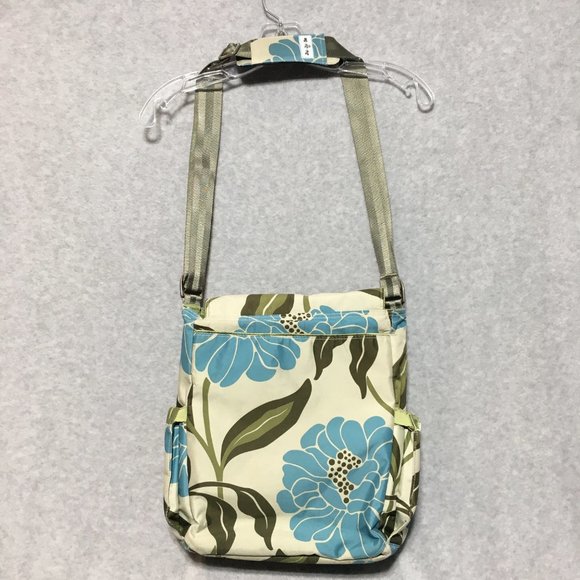 Ju Ju Be Diaper Bag Changing Pad Crossbody Strap Green Blue Marvelous Mums - Picture 3 of 14